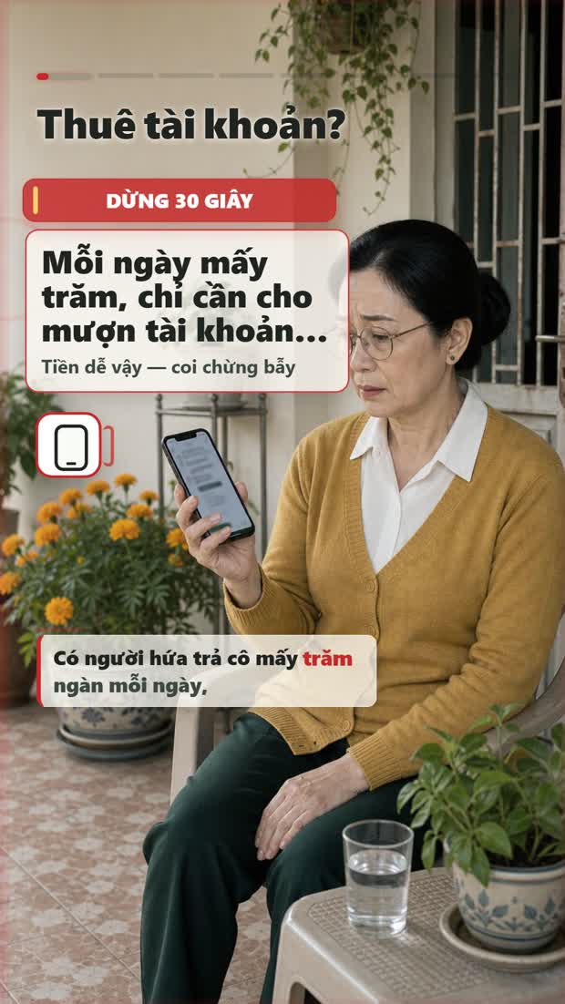 Có người trả tiền để mượn / thuê tài khoản ngân hàng — đừng nhận